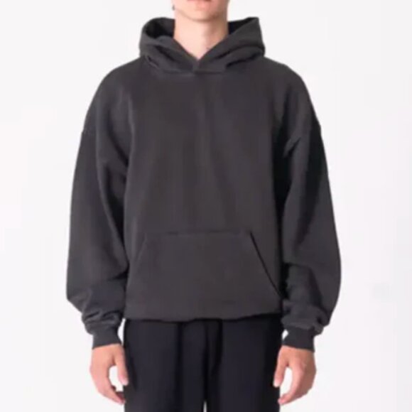 LUCID BLANKS 600 GSM "Vintage Black" Core Hoodie UNISEX Large $60 - Picture 1 of 8